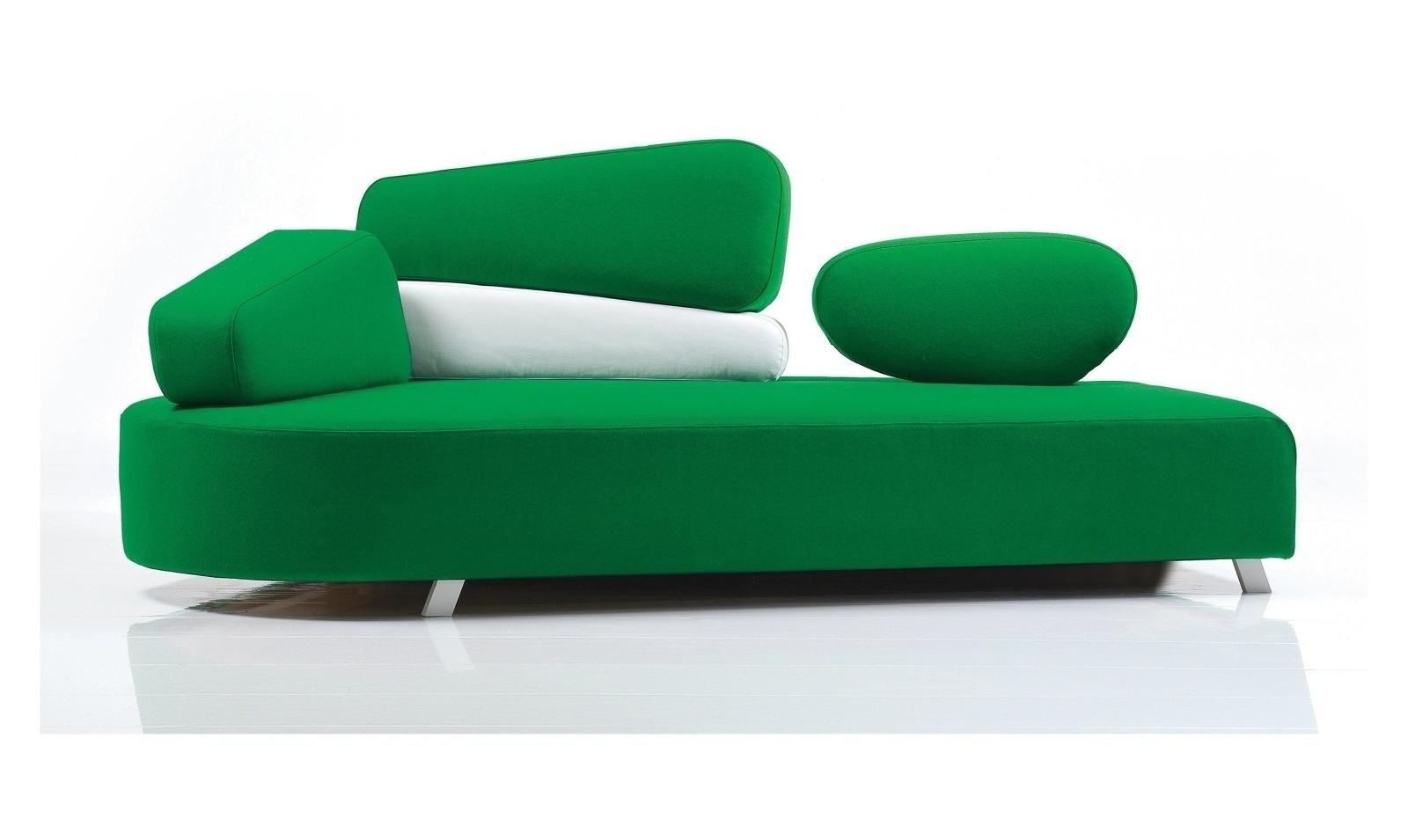 Bild von einem grünen Sofa